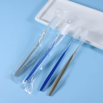제이밀 여행용 일회용 칫솔 블랙 블루 랜덤발송, 1개입, 100개