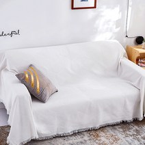 미니멀리즘 심플 큐브 그리드 스퀘어 자카드 소파 커버 담요