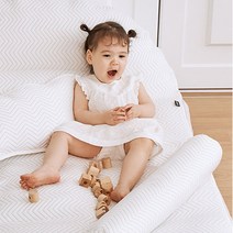 아리베베 아동용 알래스카 지그재그 쿨 바디 필로우, 그레이