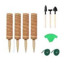 라누브 우드 식물지지대 수태봉 30cm 4개 + 원예용벨크로, 1세트