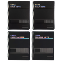 투코비 코마 노트 A5 하프 2p + 코넬 2p, 블랙, 1SET_KOR