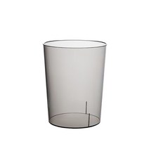 트레이드 투명 쓰레기통 대, 그레이, 1개
