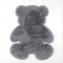 키밍 곰돌이 카펫 발매트, 그레이