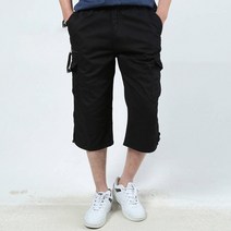 남성용 알럽홈 오버사이즈 카고 7부 바지