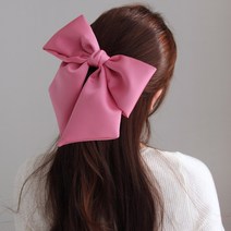 바비수 어텐션 핸드메이드 왕 리본 자동핀