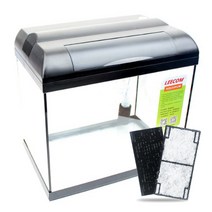 리컴 일체형 어항 XP-460 + 상면리필 SC-40 2p 세트, 블랙(어항)