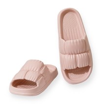 릴렉스픽 여성용 퐁신퐁신 미끄럼방지 똥 슬리퍼 핑크, 1개