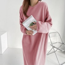 보리맘 양기모 빅사이즈 임부 맨투맨 롱 원피스 Z517