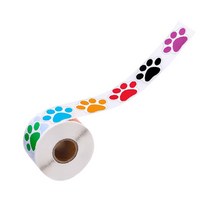 발자국 스티커 500p 세트, 혼합색상, 1세트
