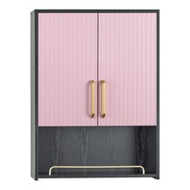 두진 바스 하프트윈 컬러 욕실 수납장, PINK, 1개