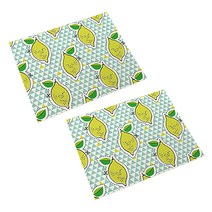 상큼한 과일 패턴 린넨 테이블 식탁매트 플레이스매트 2p, 09, 42 x 32 cm