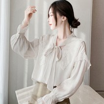 포플러앤씨 레빈 리본 블라우스