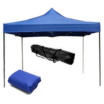 런웨이브 벨크로타입 캐노피천막 2 x 3 m + 프레임 + 일반벽면 4면 + 천막가방, 블루, 1세트