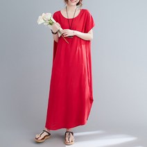 유니제이 서먼 라운드 항아리 롱 원피스