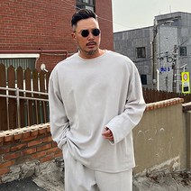 파이브라지 빅사이즈 오버핏 이지캐쥬얼 긴팔 티셔츠