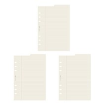 플레픽 A5 6공 양면 인덱스 패드 라인 내츄럴 3p, 30매