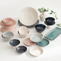 니코트 에브리데이 컬렉션 4인 특별 접시 홈 세트 23p, 혼합색상, 밥공기 4p + 국그릇 4p + 미니찬기 4p + 앞접시 6p + 샐러드볼 2p + 와이드면기 특대볼 + 특대접시 + 긴접시