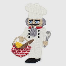 캐릭터 와펜 제빵사 65 x 97 mm, 혼합색상, 1개