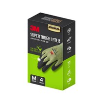 3M 슈퍼터프 프리미엄 라텍스 레져용 장갑 M 4p, 그린, 1세트