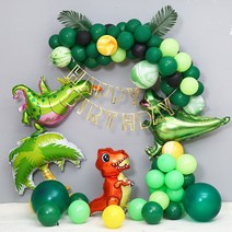 피앤비유니티 정글 쥬라기 공룡 생일세트 1, 혼합색상