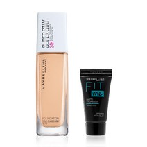 메이블린 슈퍼스테이 파운데이션 30ml + 미니 프라이머 5ml 세트, 120 클래식 아이보리(파운데이션), 랜덤발송(프라이머), 1세트