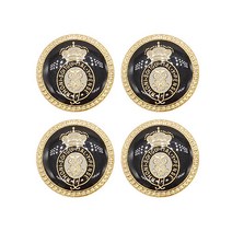 금속 고급 포인트 정장 단추 타운젠트 21mm, 블랙골드, 4개