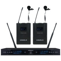 카날스 전문가용 2Ch 무선 마이크 900Mhz 핀형 + 핀형 세트, BK-820N