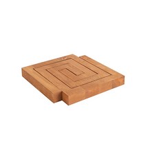 토브드림 원목 냄비받침, 밝은 갈색, 1개