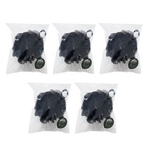 맨허스트 대왕 샤워볼 60g, 블랙, 5개