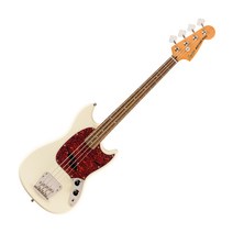 스콰이어 Classic Vibe 60s Mustang Bass 기타 Laurel, Olympic White, 037-4570-505