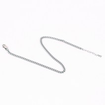 딩동펫 반려동물 써지컬 인식표 목걸이 체인형5, 실버