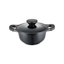 PN풍년 펄블랙 주물 IH 양수냄비, 22cm, 블랙