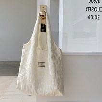 지니얼 여성용 패턴 패브릭 가벼운 빅 숄더 에코백 GA2798