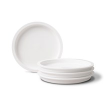 보울보울 노르딕볼볼 디너 플레이트 접시 밀크화이트 24cm, 4개