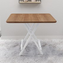 따니네 모던 접이식 테이블 70 x 70 x 75 cm ZZ014, 우드