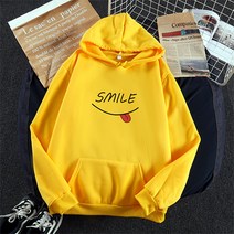 SMILE 스마일 오버핏 기모 임산부 후드티