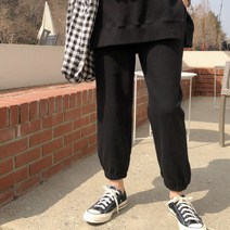 걸스데일리 여성용 Muse12 흔들림없는 코튼 조거팬츠