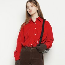 에이본 여성용 W21 logo corduroy shirts