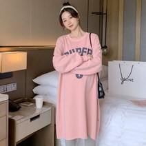 롱 맨투맨 긴팔 임산부 원피스