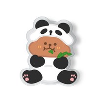 리지아니 파자마둥둥 투명 아크릴 스마트 휴대폰 거치대, 판다, 1개
