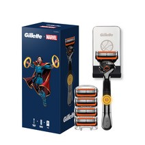 질레트 닥터스트레인지팩 프로글라이드 파워 면도기, 면도기 핸들 + 면도날 5입 + 거치대 1세트, 1세트