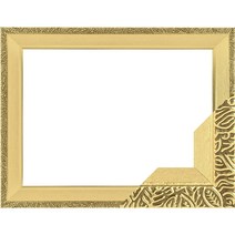 누니액자 고급형 우드 슬림 앤틱 패브릭형 보석 십자수 액자 20 x 30 cm SF07, 퓨어골드