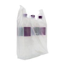 쓰리포 손잡이 마트 비닐봉투 유백, 400매, 12L