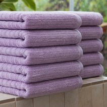 기라로쉬 프리미엄 텐센모달 더블라인 호텔 타월 200g, 10개, 퍼플