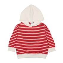 레인보우키즈 아동용 귀요미 배색 단가라 후드티