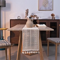 홈 인테리어 장식 식탁 레이스 테이블 러너, A, 25 x 280 cm
