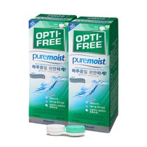 옵티프리 퓨어모이스트 렌즈 세정액 세트, 300ml, 1세트