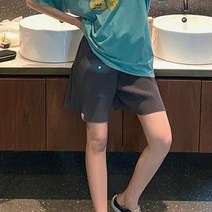 패션풀 여성용 붐붐 라벨 플리츠 팬츠 28032