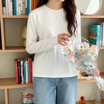 여성용 베츄킨 베이직 무지 긴팔티 cpt11925k32