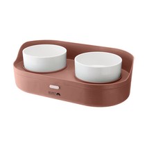 리스펫 반려동물 바스켓 2구 테이블 세트, 레디쉬브라운, 1세트